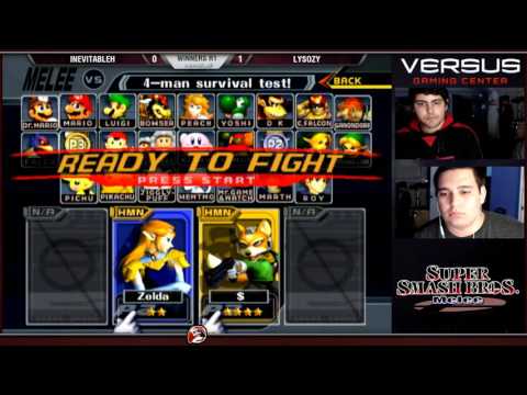 Versus Melee Weekly 1/31/16 - Winners R1 - InevitableH (Sheik) vs Lysozy (Fox, Falcon)