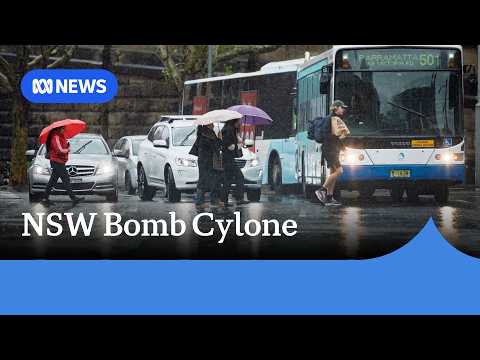 Heavy rain, strong winds intensify as severe system sits off NSW coast | ABC NEWS