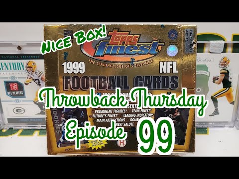 1999 Topps Finest Football Hobby Box Opening! Throwback Thursday EP 99