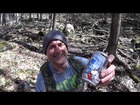 Igniting a Core 4 Ti Stove with a Sock and Can.