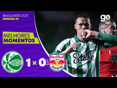 Gols e lances de Juventude-RS x Red Bull Bragantino