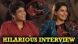 Samantha and Nagarjuna Hilarious Interview about Raju Gari Gadhi 2 Movie