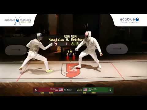 Ecoblue Masters 2023 SMF - L4 - Alex Massialas USA v Gerek Meinhardt USA