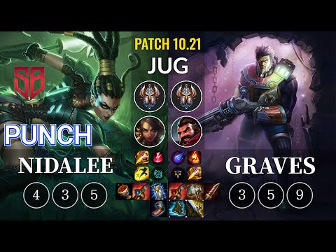 SB Punch Nidalee vs Graves Jungle - KR Patch 10.21