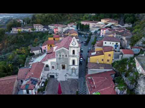 SANT'ANGELO LE FRATTE, POTENZA, BASILICATA, ITALY drone 4K