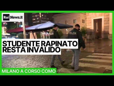 Milan. A man stabbed during a robbery leaves him disabled.