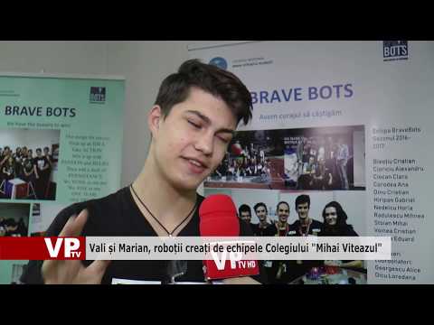 Vali și Marian, roboții creați de echipele Colegiului “Mihai Viteazul”