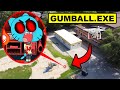 DRONE CATCHES CURSED GUMBALL EXE BEHIND ABANDONED SCHOOL GUMBALL EXE CAUGHT ON DRONE Must Watch