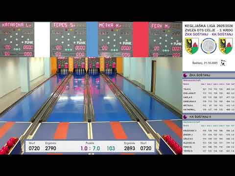 LIGA ZVEZA OTS CELJE / 3. KROG / ŽKK ŠOŠTANJ - KK ŠOŠTANJ II / 21.10.2025