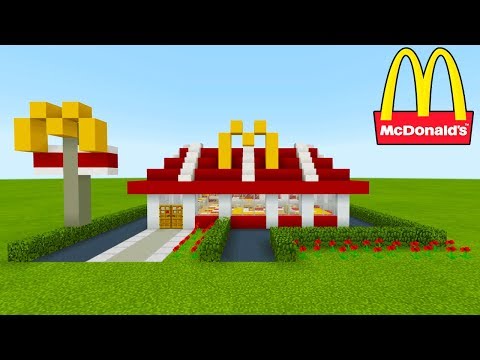 Minecraft Tutorial: How To Make A McDonalds (Restaurant) "2019 City Tutorial"