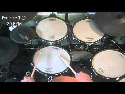 Trinity College Grade 4 drum kit (2014-2019) Rudimental Exercise No.2