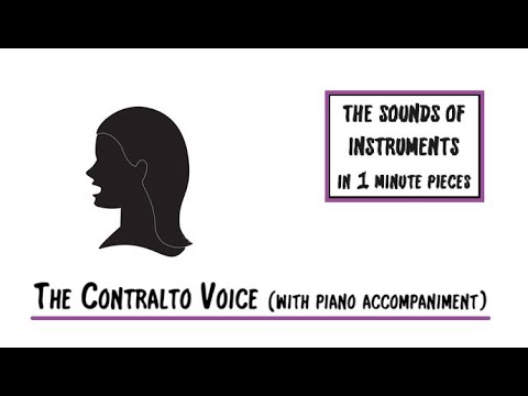 The Contralto Voice (The Sounds of Instruments in 1 min. pieces)