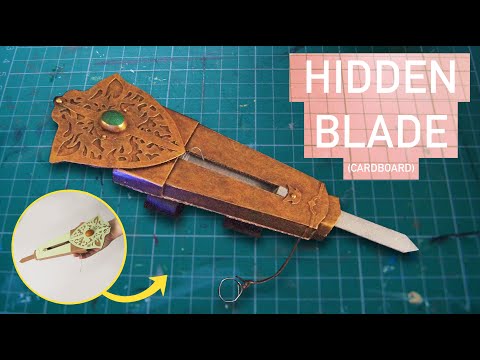 How To Make An Assassin's Creed Hidden Blade (Cardboard) Prop DIY - Assassin's Creed : Valhalla