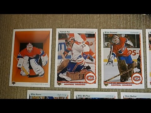 1990-91 Upper Deck Montreal Canadiens hockey cards