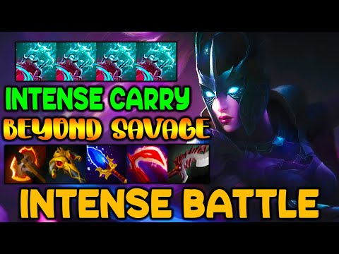 INTENSE CARRY PHANTOM ASSASSIN - BEYOND SAVAGE - FULL TEAM FIGHT - DOTA 2 GAMEPLAY