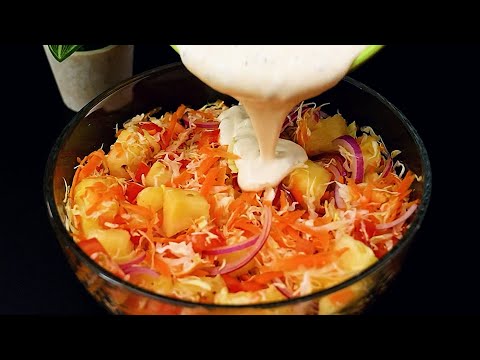 Receta de ensalada de col con salsa secreta: ¡tiene que probarla!