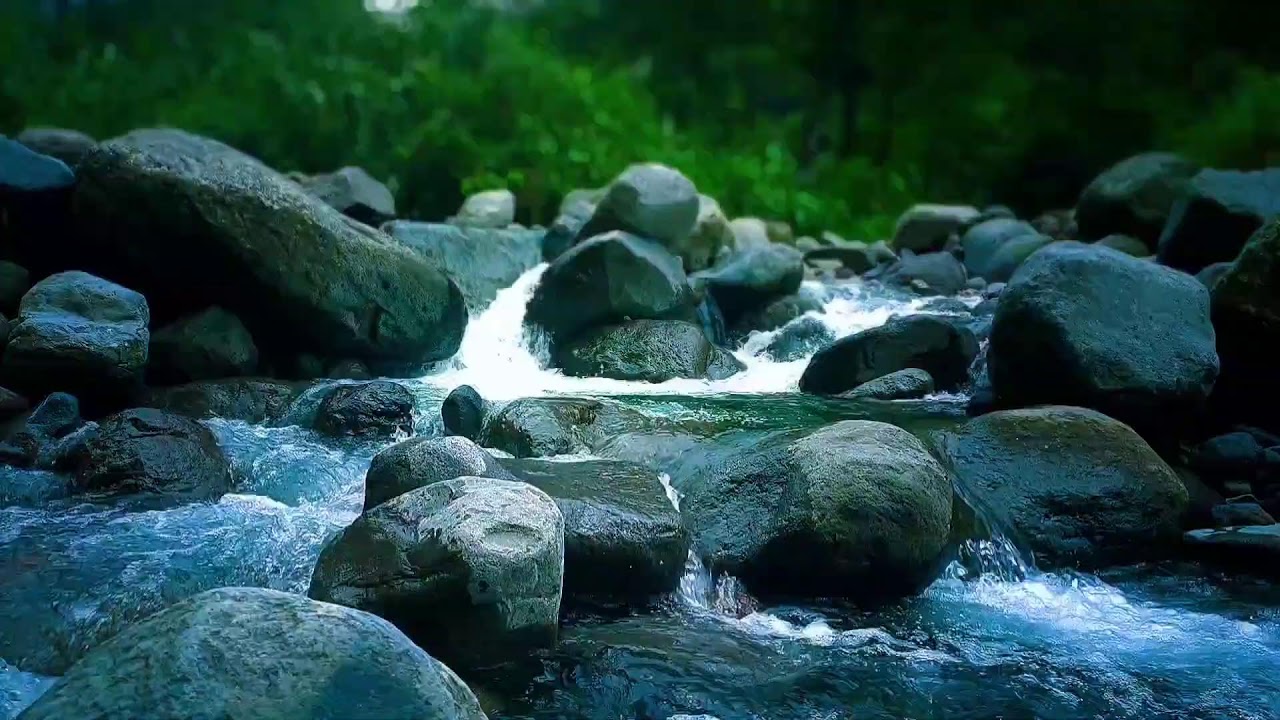 🌌 Night River Flow for Relaxing Sleep | Calm Water Ambience, Meditation, Peaceful