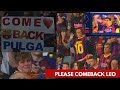 Barcelona fans reactions after showing Messi's video in camp now