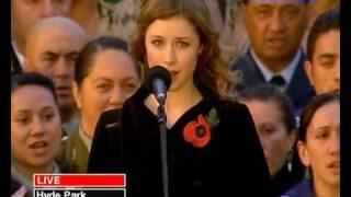 God Save The Queen & God Defend New Zealand - Hayley Westenra (NZ War Memorial Ceremony London 2006)