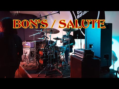 Bon's Salute - Shot Down In Flames: Feat. Sam Marchello Debut on Drums.  Perth Band