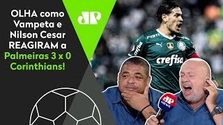 Hilário: Olha as reações de Vampeta a Palmeiras 3 x 0 Corinthians