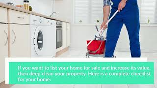 House Cleaning Checklist Before Listing Your Home For Sale