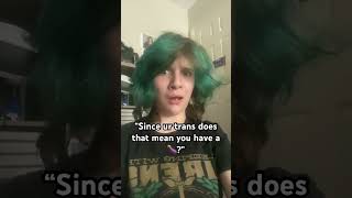 A 5th grader asked me this 😍🔫 #scenekid #emo #trans #kandi #nonbinary #lgbtq #queer