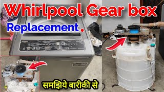 Whirlpool washing machine gearbox change ! Whirlpool gearbox change | top load w/m gear box Replace,