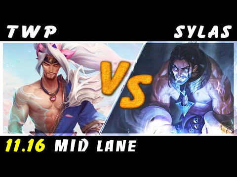 TheWanderingPro - Yasuo vs Sylas MID Patch 11.16 - Yasuo Gameplay