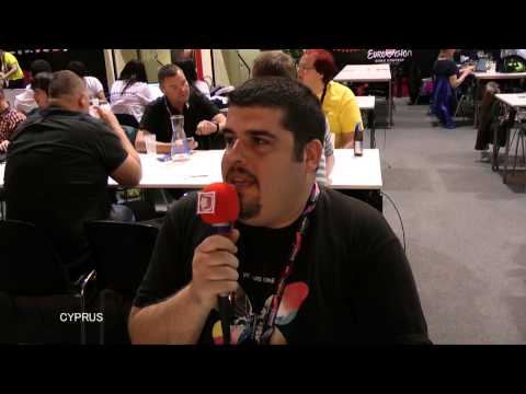 Eurovision 2015 Press Centre reaction to Cyprus's first rehearsal