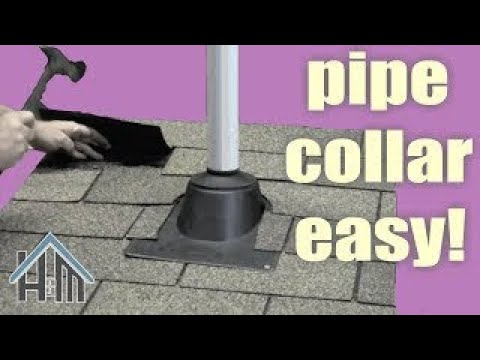 How to replace a roof pipe collar