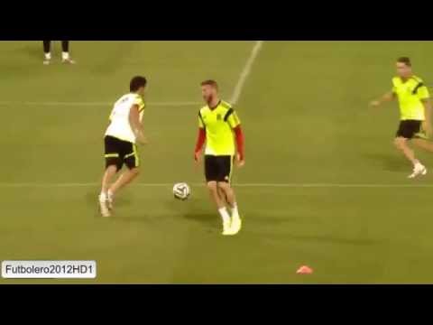 Diego Costa panna Vs Sergio Ramos in Spain training