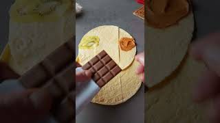 עטיפת 🌯🍫🍓🥝 קינוח כפולה טורטיה#shorts #scrumdiddlyumptious #food #recipe #dessert #chocolate