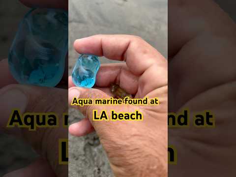 Aquamarine Gem Found! Treasure Hunting Adventure at the Shore