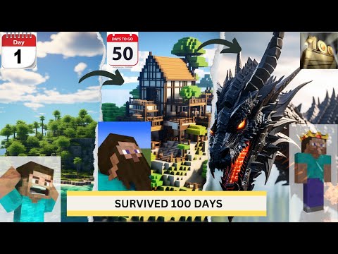100 Days on Survival Island in Minecraft Hardcore