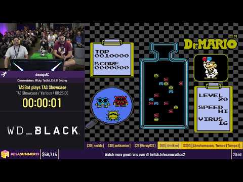 TASBot plays TAS Showcase [TAS Showcase] by dwangoAC - #ESASummer19