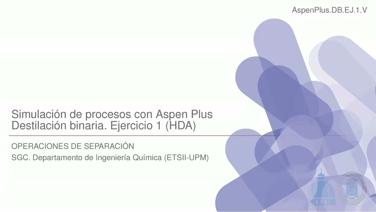Mini-curso de diseño de columnas de destilación en Aspen Plus: 3. Destilación binaria