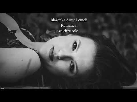 Romanca za citre solo - Blaženka Arnič Lemež, citre: Tajda Krajnc