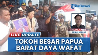 Isak Tangis Menyambut Kedatangan Jenazah Pejuang Pemekaran Provinsi Papua Barat Daya Andi Asmuruf