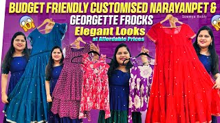 Download lagu Latest Narayanpet Long Frocks & Georgette Dresses with Prices | Customised Boutique Collection mp3