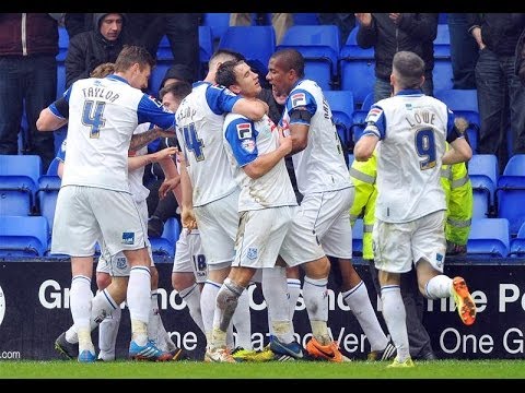 Goal: Junior Brown scores for Tranmere v Shrewsbury