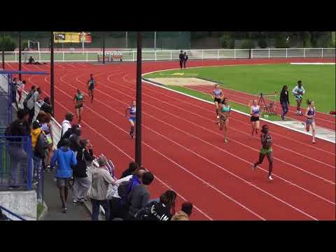rECORD perso pour Laureleen et Camille sur 400m JUF - FINALE 1 - MONTGERON, 16-17 JUIN 2018