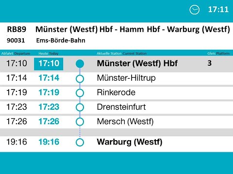 [ERB] Ansagen RB89 Münster - Hamm - Warburg
