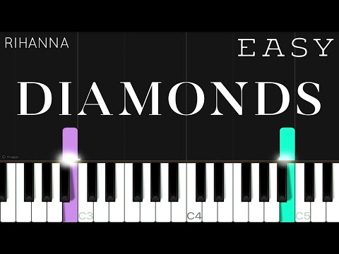 Diamonds - Rihanna piano tutorial