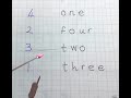 Matching Numbers To Their Number Names One Two Three Four