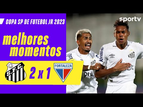 Gols e lances de Santos x Fortaleza