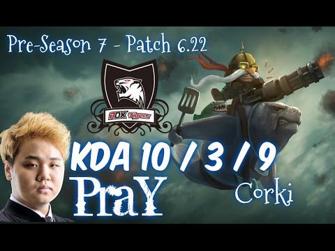 ROX PraY CORKI vs JHIN ADC - Patch 6.22 KR Flex Rank