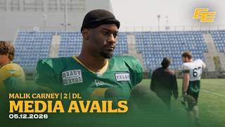 Season Expectations in Edmonton | DL Malik Carney | 2026 Training Camp | 05.12.26