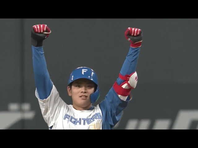 【1回裏】ファイターズ・野村佑希 センターへのタイムリー2ベースヒットを放ち追加点を奪う!! 2022年6月11日 北海道日本ハムファイターズ 対 中日ドラゴンズ