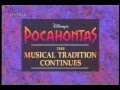 Disney S Pocahontas The Musical Tradition Continues Commercial 1995